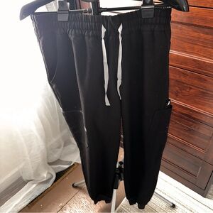 Womens uman black scrub pants